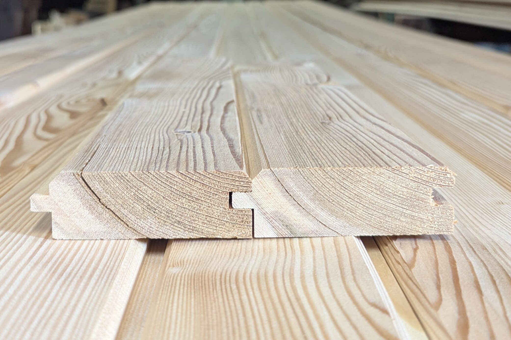 Holzprofil im Fokus